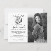 Witte Pony Foto Viering van het Leven Kaart (Voorkant)