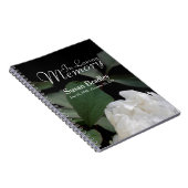 Witte pony in Loving Memory Memorial GuestBook Notitieboek (Rechterzijde)