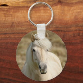 Witte Pony Sleutelhanger (Voorkant)