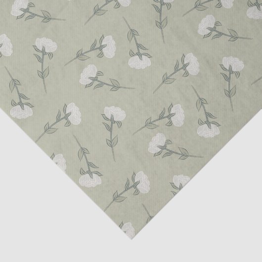 Witte pony tissuepapier (Detail)