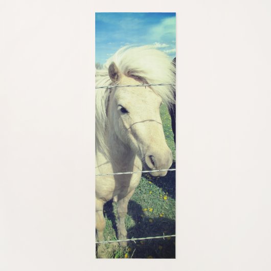 Witte Pony Yogamat (Voorkant)