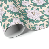 Witte pony's cadeaupapier (Rol Hoek)