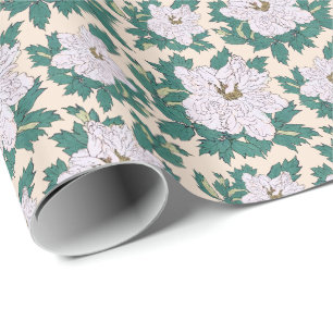 Witte pony's cadeaupapier