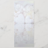 Witte pony's en reflecterende harten bruisend huwe menu (Achterkant)