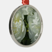 Witte pony's metalen ornament (Rechts)