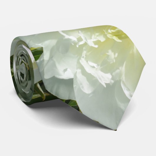 Witte pony's stropdas (Opgerold)