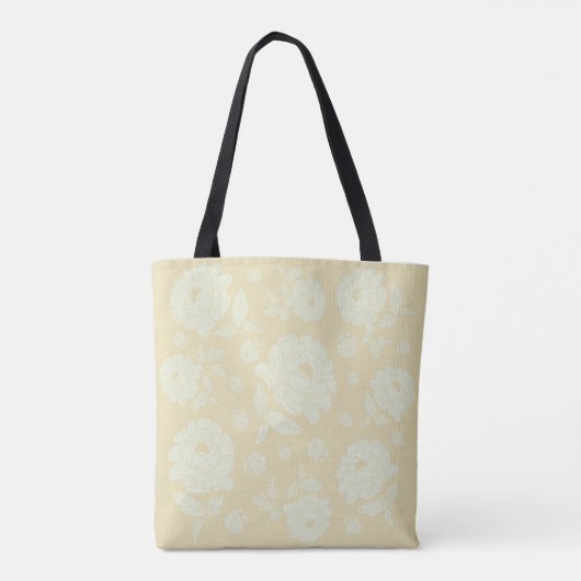 Witte pony's tote bag (Achterkant)