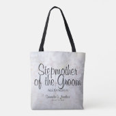 Witte pony's Wedding Stepmoeder van de Groom Tote Bag (Achterkant)