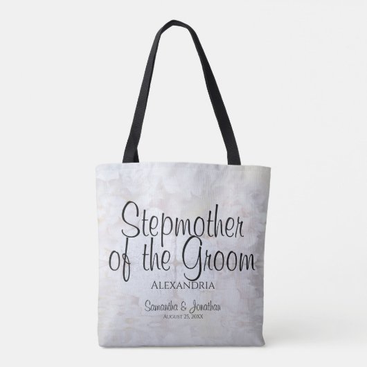 Witte pony's Wedding Stepmoeder van de Groom Tote Bag (Achterkant)