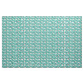 Witte poodle sneeuwdag winterhond stof (Yard (91,4 cm))