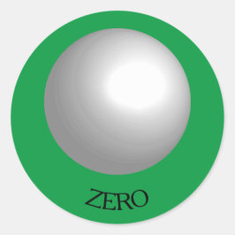 Witte Pool Ball Custom Sticker