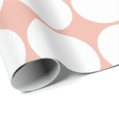 Witte pooldots op strand cadeaupapier (Rol Hoek)