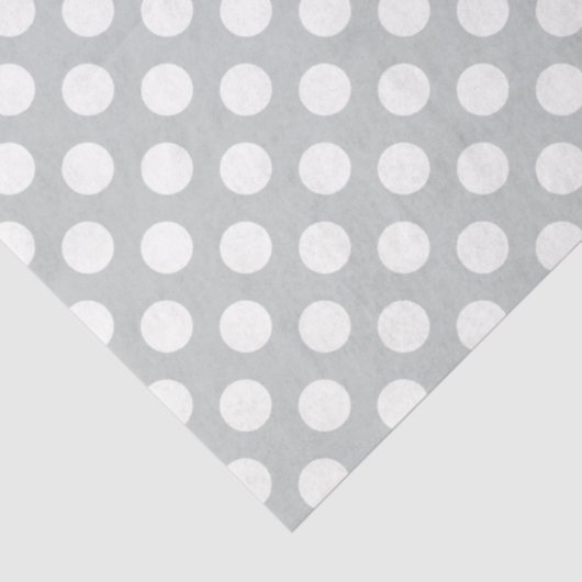 Witte poolpunten met achtergrondkleur tissuepapier (Detail)