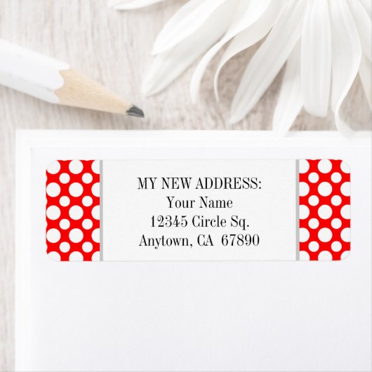 Witte poolpunten op rood aangepast label nieuw adr (Insitu)