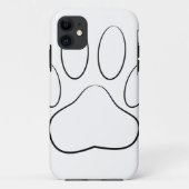 Witte Pootafdruk Case-Mate iPhone Case (Achterkant)