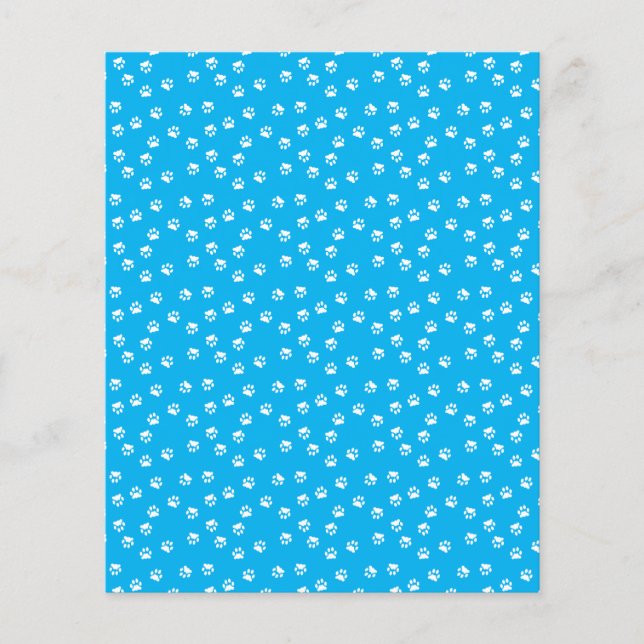 Witte pootafdrukken scrapbook achtergrondpapier (Voorkant)