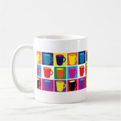 Witte "Pop Art" Geëiste Mok (Links)