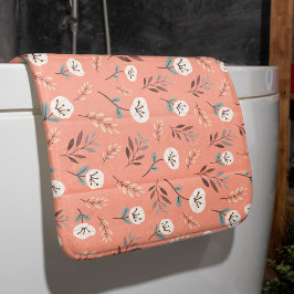 Witte Poppies Badmat in Rood