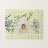  Witte Poppy Flower Art Legpuzzel (Horizontaal)