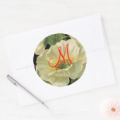 Witte Poppy  Stickers (Envelop)