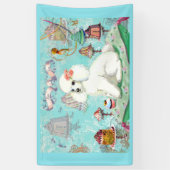 Witte porseleinkanner voor koekjes spandoek (Verticaal)