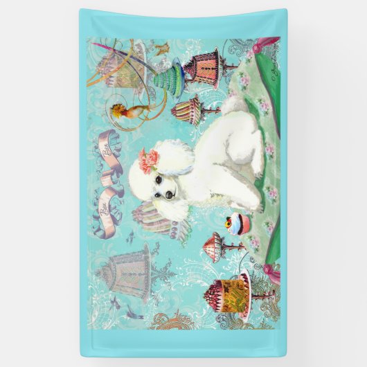 Witte porseleinkanner voor koekjes spandoek (Verticaal)