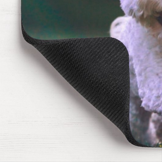 Witte porseleinkuif draaien muismat (Hoek)