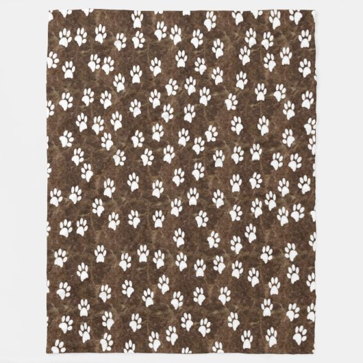 WITTE POTEN FLEECE DEKEN (Voorkant)