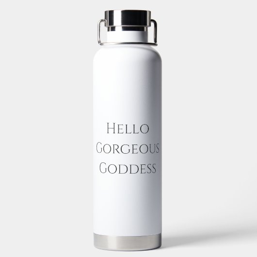 Witte prachtige Goddess waterfles (Achterkant)