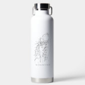 Witte prachtige Goddess waterfles (Voorkant)