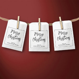 Witte pretkerst van Kleine papierzakken van mini Bedankzakje