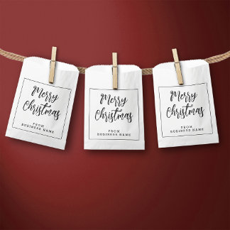 Witte pretkerst van | Kleine papierzakken van mini Bedankzakje