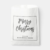 Witte pretkerst van | Kleine papierzakken van mini Bedankzakje (Voorkant)