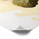 Witte Primrose Flowers Art Print Poster (Hoek)