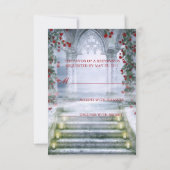 Witte prinses Carriage Enchanted RSVP (Achterkant)