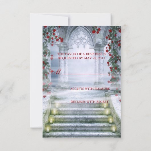 Witte prinses Carriage Enchanted RSVP (Achterkant)