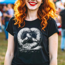 Witte print Sketchy Pretzel