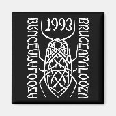 Witte Print Vierkante Magneet (Voorkant)