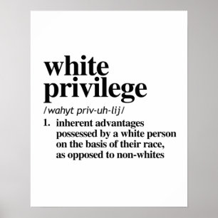 Witte Priviledefinitie Poster