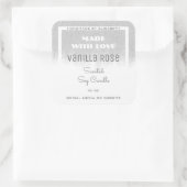 Witte Product Verpakking Etiketten Zilveren Glitte (Tas)