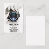 Witte professionele fotograaf visitekaartje (Voorkant / Achterkant)