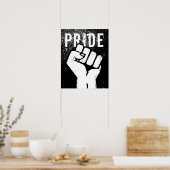 Witte Protesvuist Poster (Keuken)