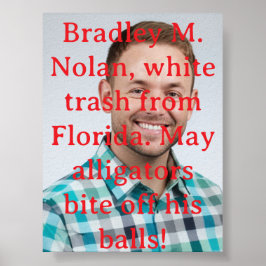 Witte prullenbak uit Florida Poster