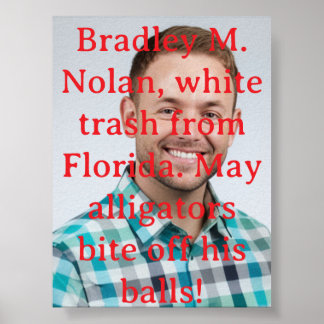 Witte prullenbak uit Florida Poster