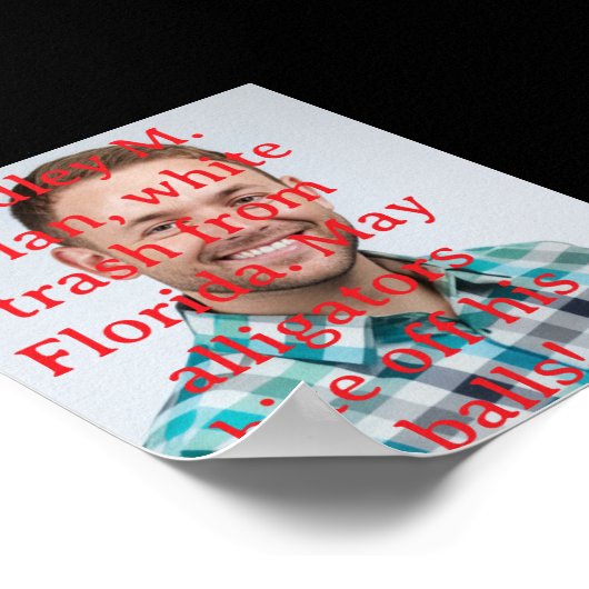 Witte prullenbak uit Florida Poster (Hoek)