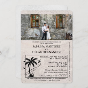 Witte Puerta Vallarta Passport bruiloft Kaart