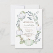 WITTE PUMPKIN en Baby shower van Griekenland Kaart (Voorkant)