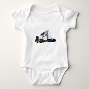 Witte punttractoraanhangwagen romper
