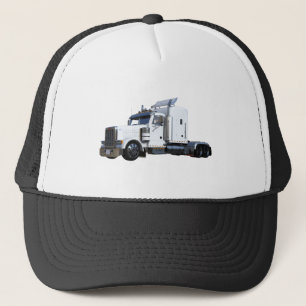 Witte punttractoraanhangwagen trucker pet