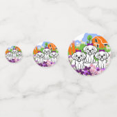 Witte Puppies Confetti (Voorkanten)